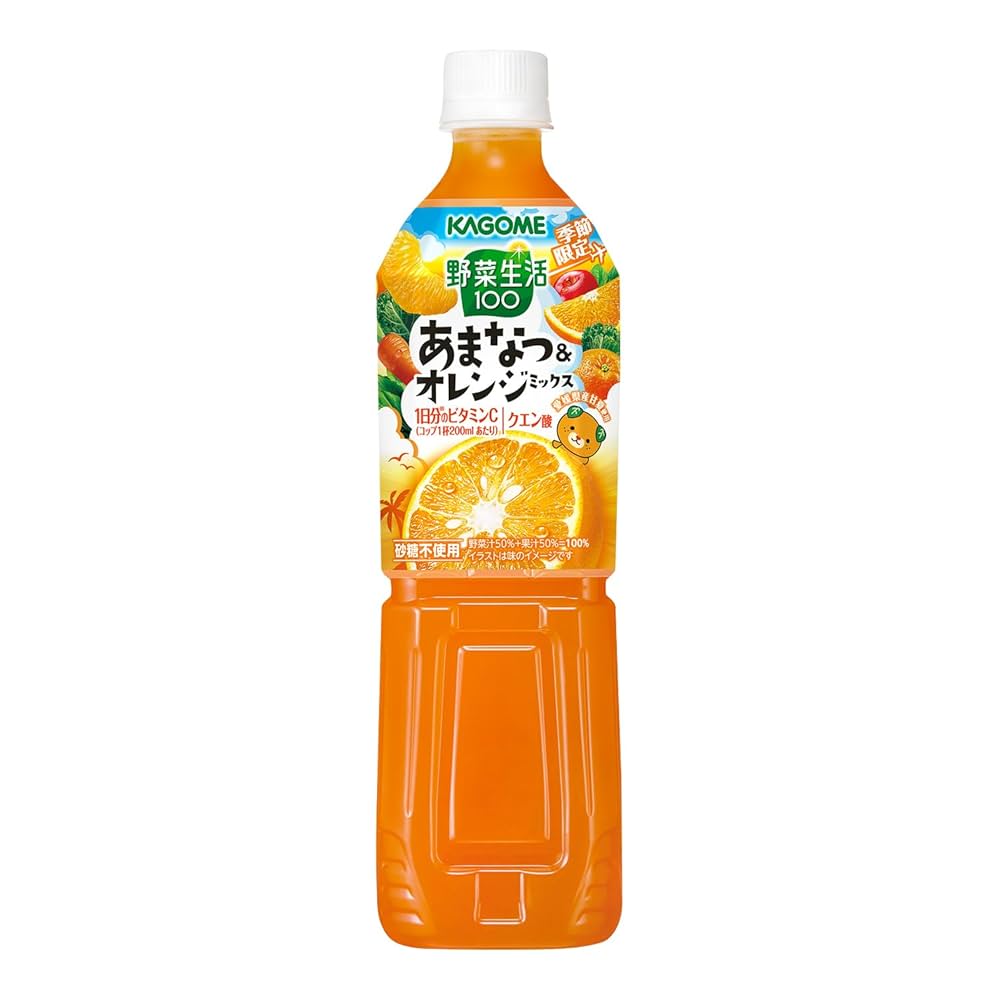 Amazon.co.jp: カゴメ 野菜生活100 あまなつ＆オレンジミックス
